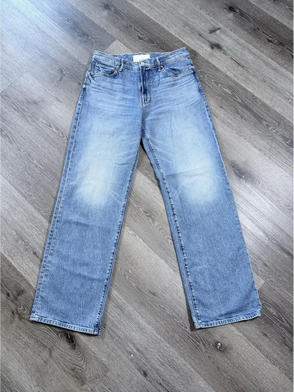 Mother Superior Jeans Womens 29 Lil Mid-Rise Tunnel Vision Sneak I'm a Winner